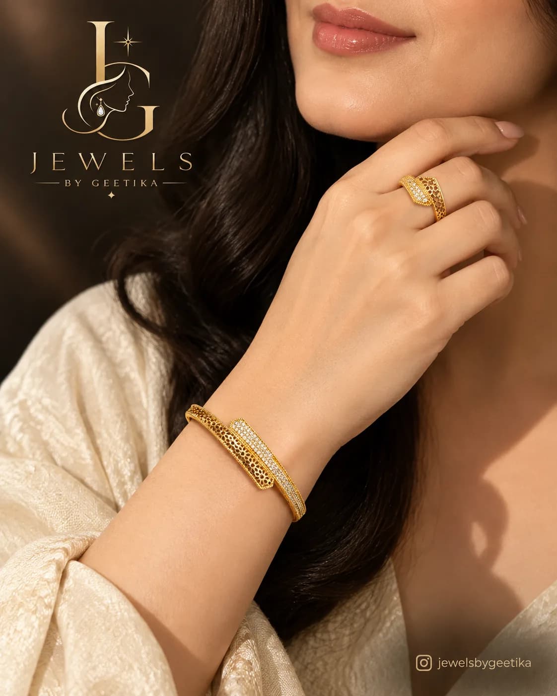 Aarvi Bracelet & Ring Set view 2