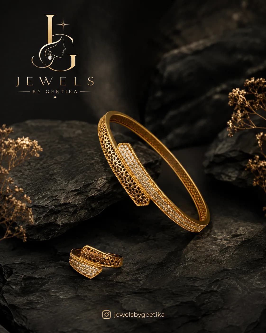 Aarvi Bracelet & Ring Set view 3