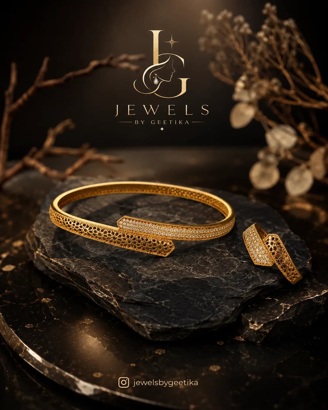 Aarvi Bracelet & Ring Set view 4